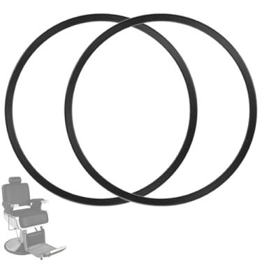 Imagem de Hicomony Anel de base de borracha para cadeira de salão de salão de 68 cm, as cadeiras evitam que o cabelo esconda o equipamento de base hidráulica para proteger o piso de azulejo de madeira