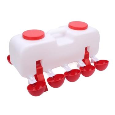 Imagem de Bebedor Automático de Frango, Comedouro Automático de água para Frango Com 25 Copos de água para Frango, Dispensador Automático de água para Frango, Acessórios para Galinheiro