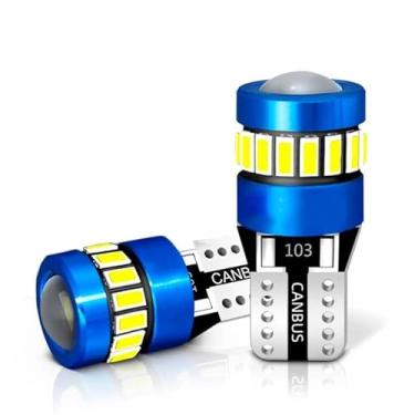 Imagem de Lâmpada Led T10 W5w 18 Smd 3014 e 3030 Canbus 4300k Branco Quente - Par