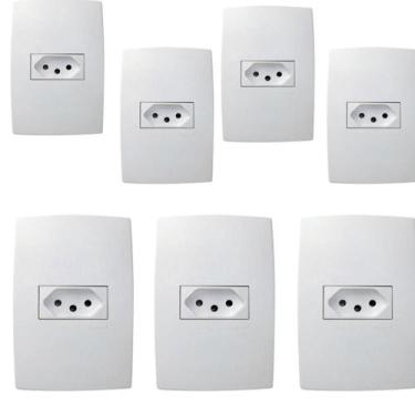 Imagem de 7un - Conjunto 4x2 Tomada 2P+T 10A Pialplus 615080