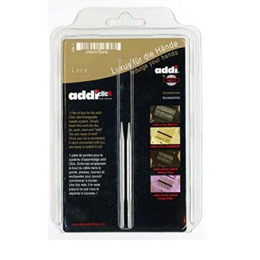 Imagem de Adi Click Conjunto de cadarços de tricô intercambiáveis com pontas de agulha e foguete curto, 8 cm, Size-US-07-(4.50mm), 1