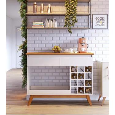 Imagem de Aparador Adega Bancada Sala de Estar Buffet Bar Balcão Drink Jantar Ar