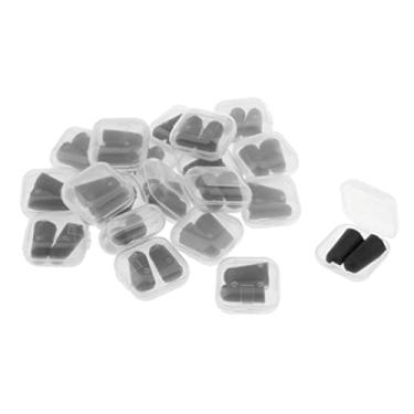 Imagem de DYNWAVE 20 Pares de Tampões de Ouvido Reutilizáveis, Proteção, Preto