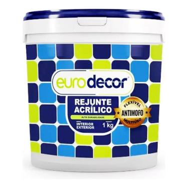 Imagem de Rejunte Acrílico Colorido Porcelanato Eurodecor 1kg Cores - NoBrand, C
