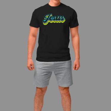 Imagem de Camisetas Religiosa Moda Cristã Manga Curta Gola Redonda - Rodliwes, P