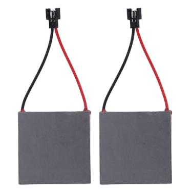 Imagem de Substituição de Folha de Energia do Ventilador de Lareira 2PCS por Acessórios Altamente Adaptáveis ​​para a Maioria Dos Fãs de Lareira No Mercado Boa Condutividade para Vida útil