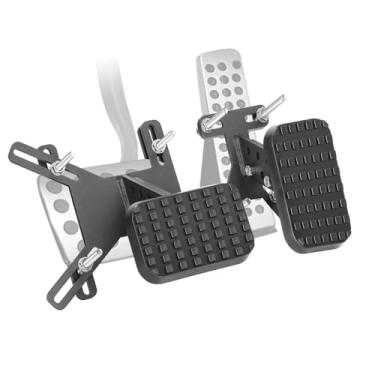 Imagem de Extensores de pedal de freio e gás ajustáveis para motoristas curtos/mulheres grávidas e pessoas com mobilidade limitada, compatível com carros, kart, brinquedos e veículos de caminhão.