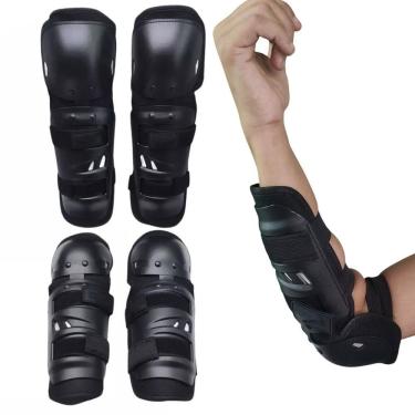 Imagem de Joelheira Caneleira Cotoveleira Articulada Moto Motociclista Motoqueiro Motocross