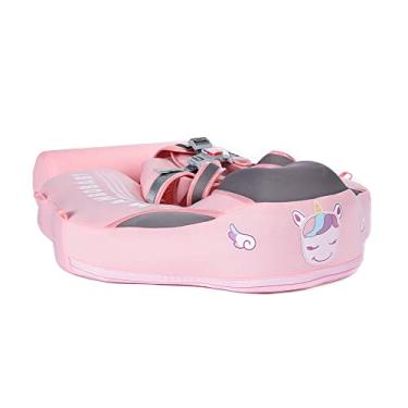 Imagem de HUIOP Boia de natação para bebês não inflável à prova d'água anel de flutuador de natação para bebês com flutuador de cauda para bebês de 3 a 24 meses, meninos e meninas