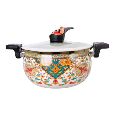 Imagem de WeiLaiKeQi Micro Pressão Pote, Poente Lento, 7L Resistente ao Calor Handmade com Tampa, Pasta Macarrão Instantâneo Pote de Mosco para Macarinho de Pasta