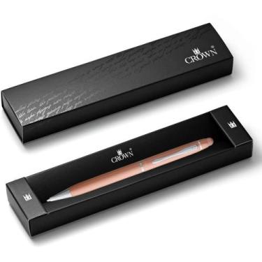 Imagem de Caneta Esferográfica Viena Esfera Dourada Luxo e Sofisticação - CROWN