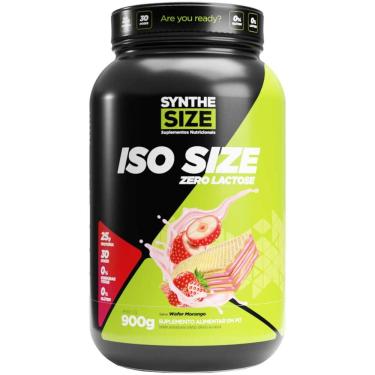 Imagem de Iso Size Zero Lactose 900g Sabor Wafer Morango Synthesize