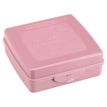 Imagem de Kit 2 Sanduicheiras Plásticas Rosa - Sanremo