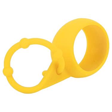 Imagem de Suporte de bola de golfe de silicone, suporte de bola de golfe portátil ajustável humanizado para acessórios de treinamento de golfe(Amarelo)