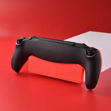 Imagem de UYIYE Thin Fit Designed for PlayStation Portal Remote Player Case (Balck+red)