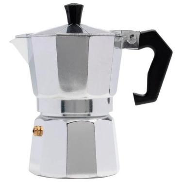 Imagem de Cafeteira Italiana 3 Xícaras 150ml Alumínio Fogão Espresso Tradicional