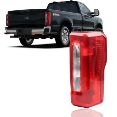 Imagem de Conjunto de luz traseira compatível com Ford F250 F350 2023-2025 Super Duty lado direito do passageiro lanterna traseira lâmpada de freio de halogênio (sem ponto cego) (sem LED)
