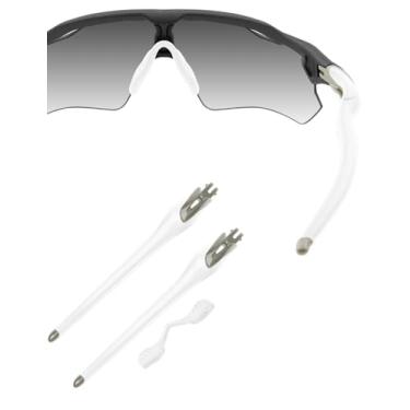 Imagem de HILEEN Óculos de sol de substituição cinza claro para óculos de sol Oakley Radar EV Path Pitch Advancer - Branco