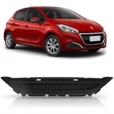 Imagem de Grade Interna Parachoque Dianteiro Peugeot 208 2012 A 2016 Preta - SP 