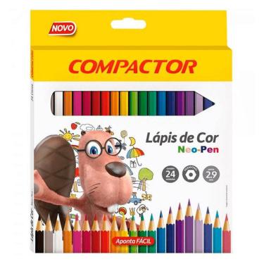 Imagem de Lápis De Cor Compactor Neo-Pen 24 Cores