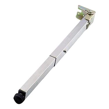 Imagem de Pernas de mesa de aço inoxidável, pernas de móveis dobráveis e retráteis, 1 pé de suporte ajustável de metal, adequado para móveis DIY, bancadas, mesas, etc., com base protetora, 70 cm