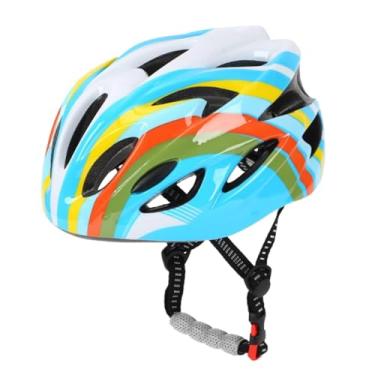 Imagem de menolana Capacete de bicicleta infantil com revestimentos removíveis Capacete de ciclismo de skate para jovens crianças scooter Blance Bike Youth Cycling, Azul