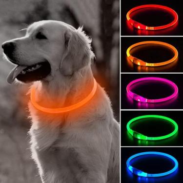 Imagem de Coleira LED para cães BSEEN USB recarregável para cães pequenos e médi