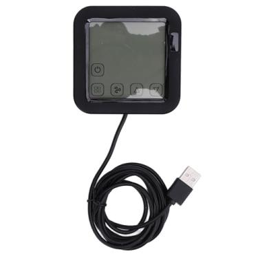 Imagem de Sensor de Umidade e Temperatura Termômetro Inteligente Higrômetro Modos Ajustáveis ​​Design de Segurança Prompt de Baixa Tensão para Monitoramento Residencial Inteligente Com USB