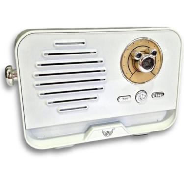 Imagem de Mini Rádio Retro Vintage Caixa Caixinha Bluetooth Portátil - Altomex, 