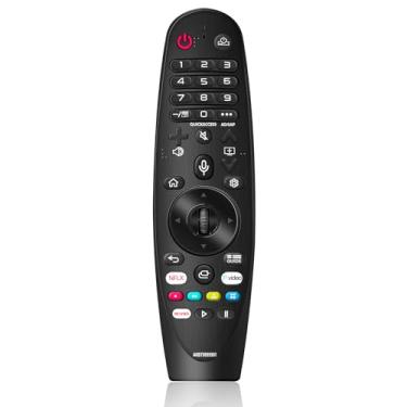 Imagem de AKB75855501 Controle remoto mágico de substituição para controle remoto LG Smart TV com função de voz e ponteiro, compatível com controle remoto LG Magic para Smart TV LED OLED Nanocell