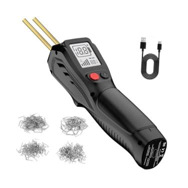 Imagem de Ｂｅｓｇａ Soldador PP, Máquina de solda com grampeador a quente com cabo ergonômico, Kit de reparo automotivo com 200 grampos e equipamento de solda sem fio, Preto