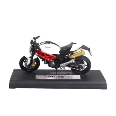 Imagem de Miniatura Realista Moto Esportiva Para Colecionadores Decoração Casa E