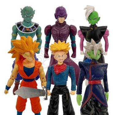 Imagem de Kit 6 Bonecos Dragon Ball Super Goku Ssj3, Zamasu