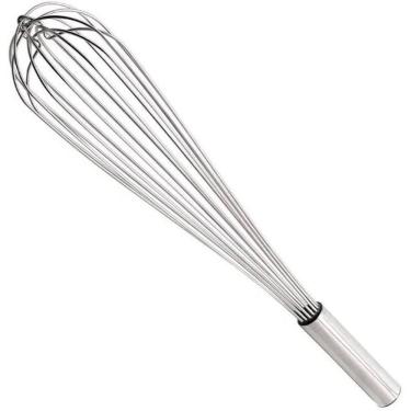 Imagem de Fue Gigante Batedor de Clara Ovos Massas  Profissional Grande 31cm Aço Inox - Bate Bolo Foet ue - PANAMI