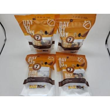 Imagem de Mix amendoa / amendoim / uva passa day by day kit com 4 pacotes de 210