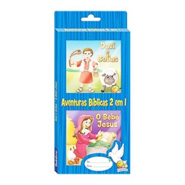 Imagem de Aventuras Bíblicas Bebê Jesus Davi Golias 2 Vols. Cartonados