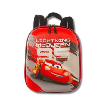 Imagem de Lancheira Costas em 3D Mcqueen Carros Impermeável Infantil - Maxtoy, V
