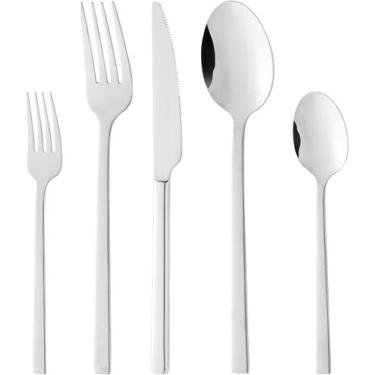 Imagem de Jogo Talheres Faqueiro 30pç Firenze Aço Inox Wolff 6 Pessoas