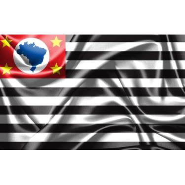 Imagem de Bandeira do Estado de São Paulo 80cmx140cm Tecido Oxford 100% Poliéste