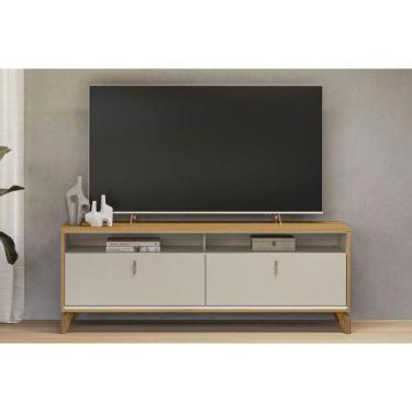 Imagem de Rack Bancada p/ TV até 70 Pol Dubai c/ 2 Portas e 2 Nichos 160cm Tauar
