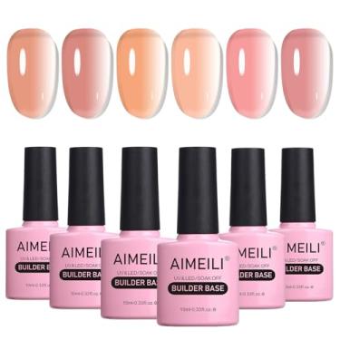 Imagem de AIMEILI Hema Free Gel base construtor Esmaltes em Gel Kit, Esmlates de Unhas Nail Gel Soak Off U V Gel Conjunto De Esmaltes 6pcs X 10ml - Kit Set 38
