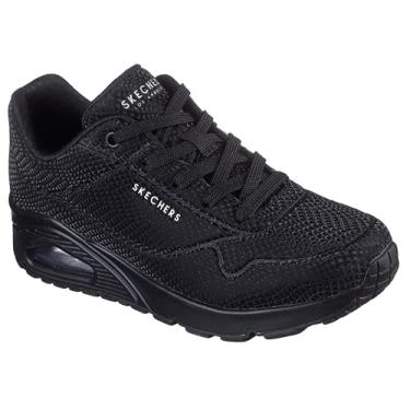 Imagem de Skechers Tênis feminino com escala Uno-Shiny, Preto/preto, 41
