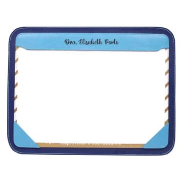 Imagem de Risque Rabisque Personalizado em Couro Artlux (Azul Céu)