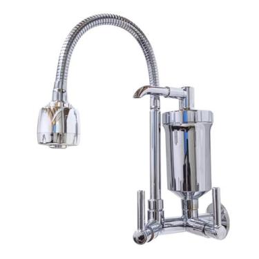 Imagem de Torneira Gourmet Flexível Parede ABS C/ Filtro Chuveirinho - Montelar 