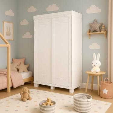 Imagem de Guarda-Roupa Infantil França 2 Portas e 2 Gavetas 100% MDF Linhamobíli