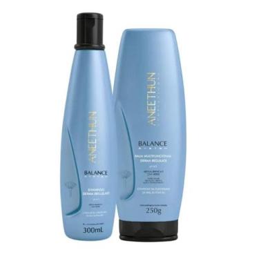 Imagem de Kit Aneethun Shampoo 300ml e Balsamo 250g Balance System