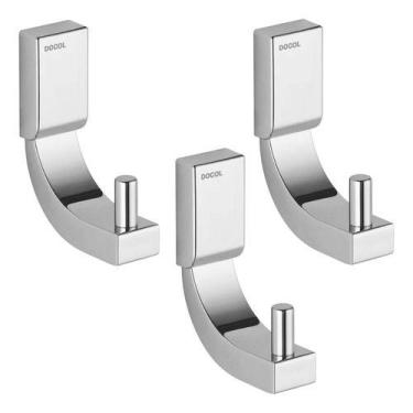 Imagem de Kit 3 Peças Cabide Porta Toalha Rosto Docol Top 00534306