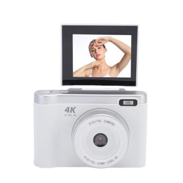 Imagem de ASHATA Câmera Digital de 12mp de 1080p para Vlogging 2,8 Polegadas de 180 ° Câmera de Câmera de Câmera Portátil de Câmera Portátil de Câmera Portátil para Fotografia para Fotografia (Branco)