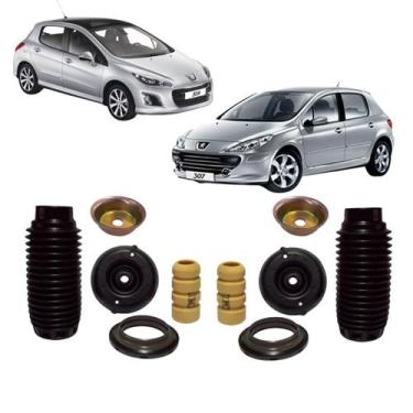 Imagem de Kit Coxim Batente Amortecedor Dianteiro Peugeot 307 308 - Solupe Parts