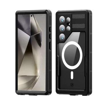 Imagem de Capa case capinha à Prova d`água Nautical MagSafepara Samsung Galaxy S25 Ultra - Transparente - Gshield